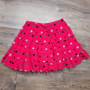 MINI BODEN Corduroy Pink Polka Dot Skirt | Size 2T